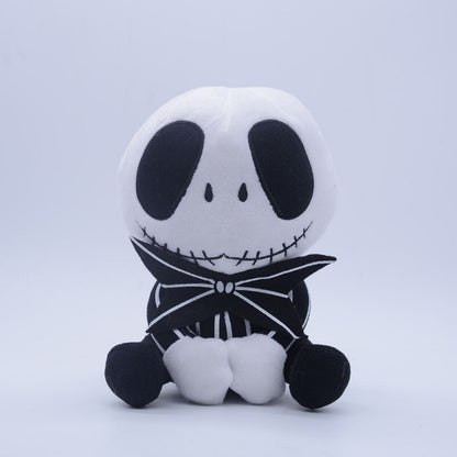 25cm Cartoon Anime Halloween The Nightmare Before Christmas Horror Pumpkin Skeleton Composite Plush Doll Toy Children Kids Gift