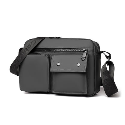 Basic style of men's shoulder bag, suitable for daily commuting - adjustable strap, Mailman bag - business leisure shoulder bag