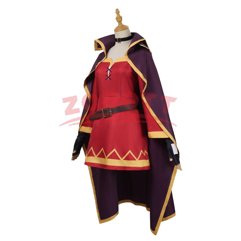 Anime megumin cosplay costume konsubarash Sekai ni shukufuku wo! Cosplay dress hat cloak uniform wig Halloween party cos girls