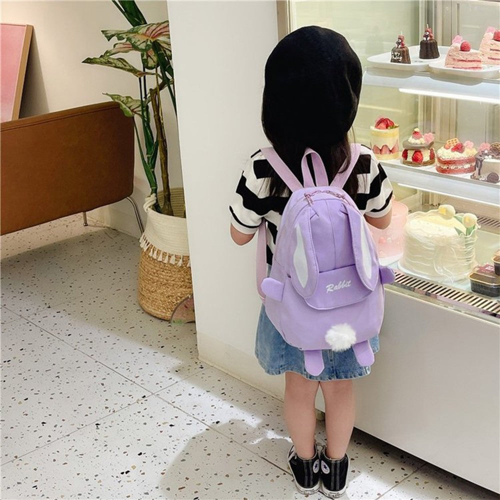 Bolsas de escola infantis de moda, mochilas portáteis de coelho, mochilas de viagem infantis, mochilas escolares fofas para meninos e meninas, bolsa de peito