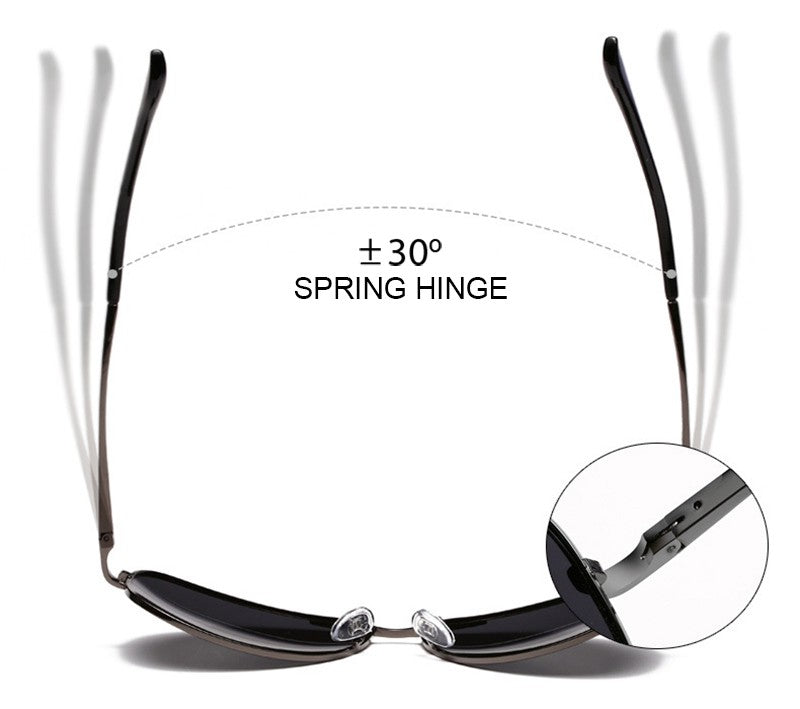 Classic Pilot Polarized Sunglasses Men Women Fashion Metal Aviation Sun Glasses Vintage Black Driving Shades UV400