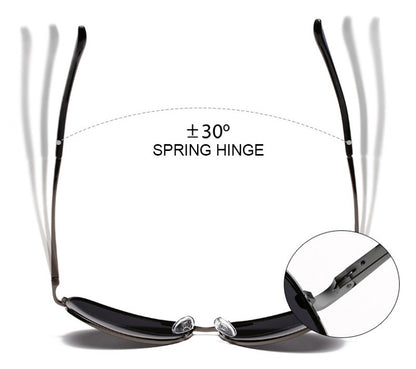 Classic Pilot Polarized Sunglasses Men Women Fashion Metal Aviation Sun Glasses Vintage Black Driving Shades UV400