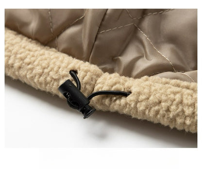 Maxbarley 2025 Winter Cotton Padded Jacket Men Brand Trendy Lambskin Cold-proof Windproof Jacket Casual Camping Ski Fleece Parka