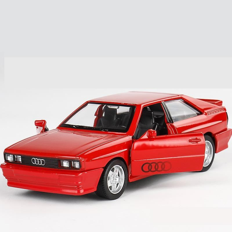 RMZ CiTY 1:36 Audi Quattro Carro Esportivo Clássico de Brinquedo Modelo de Metal Fundido Veículo de Corrida em Miniatura Coleção de Puxar para Trás Presente Para Crianças