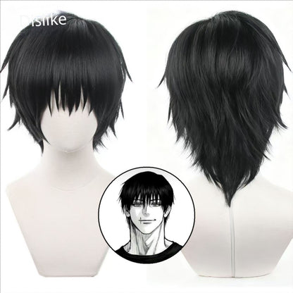 Jujutsu JJK Manga Anime Fushiguro Toji Satoru Gojo Cosplay Costume Wig T-shirt Pants Rose Net Halloween Christmas stage costume