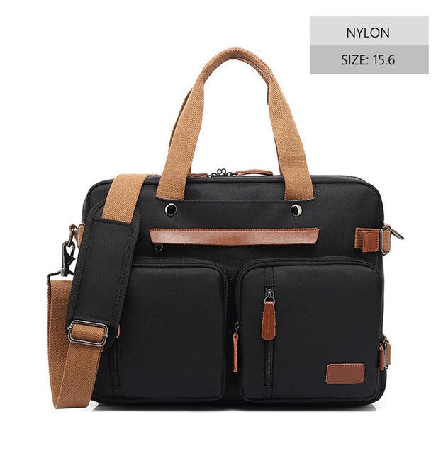 Nova Mochila Conversível Multifuncional 2025 Mochila para Notebook de 15,6/17,3 Polegadas Mochila de Viagem de Negócios Mochila Escolar de Nylon Impermeável