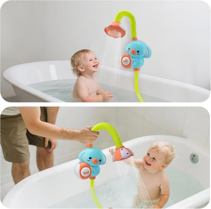 Chuveiro Infantil com Bomba Manual e Mangueira, Brinquedos de Banho para Crianças, Chuveirinho de Banheira para Bebês, Brincadeira Aquática, Aniversário de Meninos e Meninas