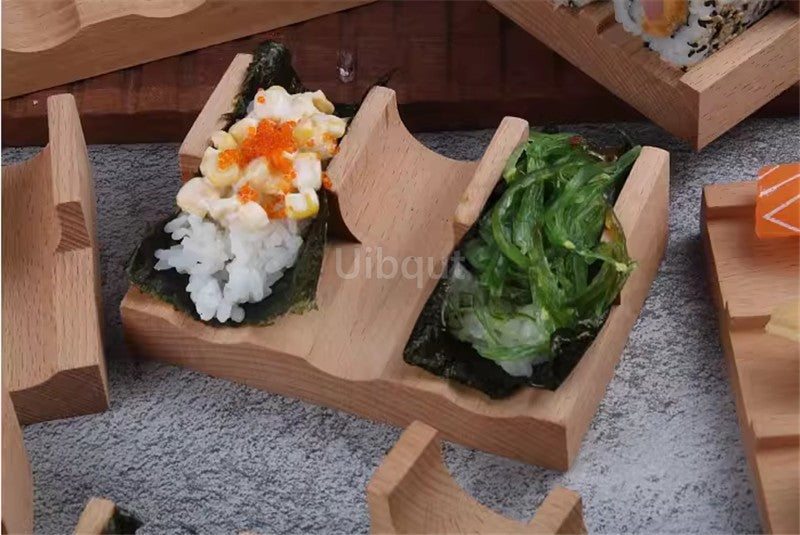 Suporte de Sushi Japonês Ferramenta para Loja de Rack de Madeira Taco Lanche Porta Alimentos Placa de Madeira Suporte de Culinária Sashimi Sushi Barco Restaurante Hotel Casa