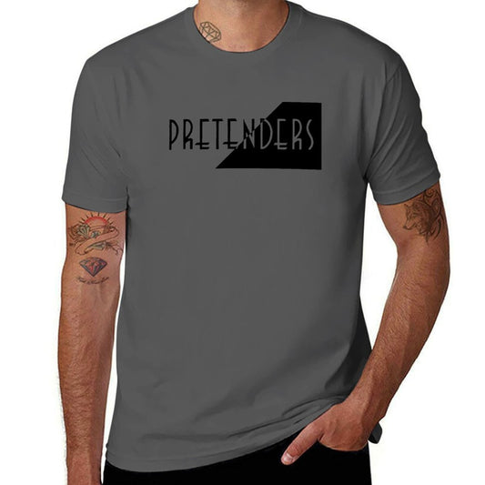 Pretenders Band T-Shirt black cotton t-shirt plain for man package man t shirts cotton T-Shirt
