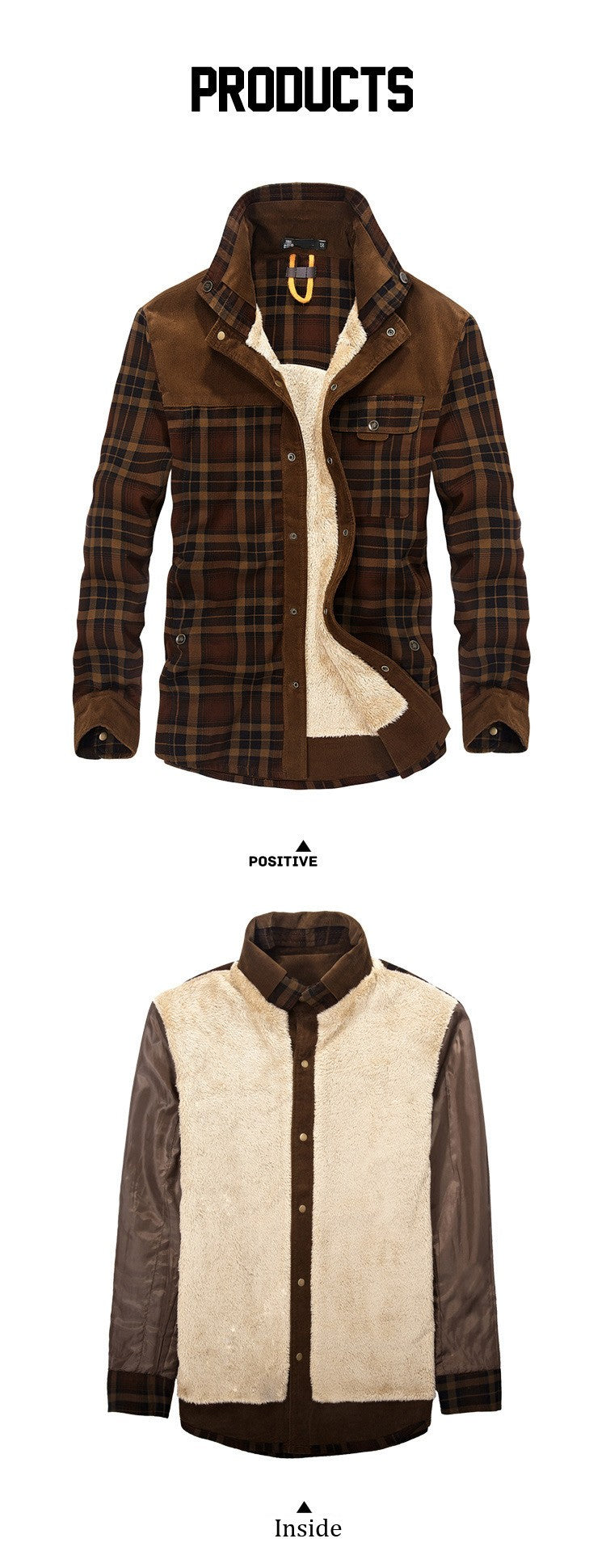 Brand Shirt Men Casual Shirts Wool Fleece Thick Warm Shirts for Men Handwork Plaid Shirt Men Camisa Denim Hombre Size M-4XL