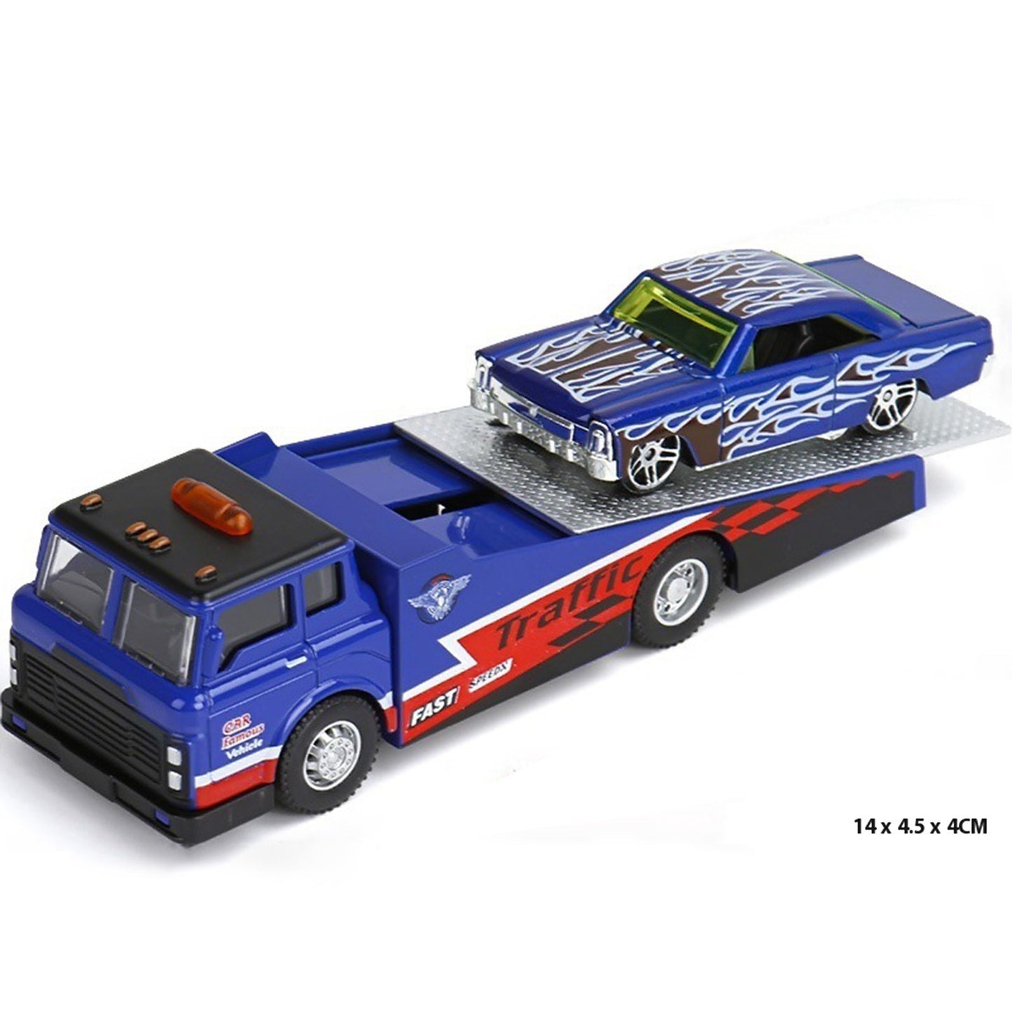 Minicaminhão de Reboque de Contêiner 1:64 Brinquedo Modelo de Liga Série de Carros Diecast com Veículos de Metal de Fricção Modelo Clássico Presente Infantil