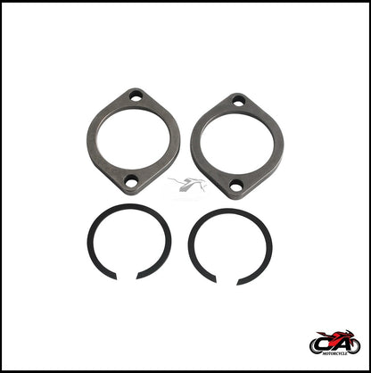 Motorcycle Muffler Flange Exhaust Snap Rings Kit For Harley Sportster 1986-22 Softail 86-25 Touring 1984-25 Dyna FXD FXDWG 91-17