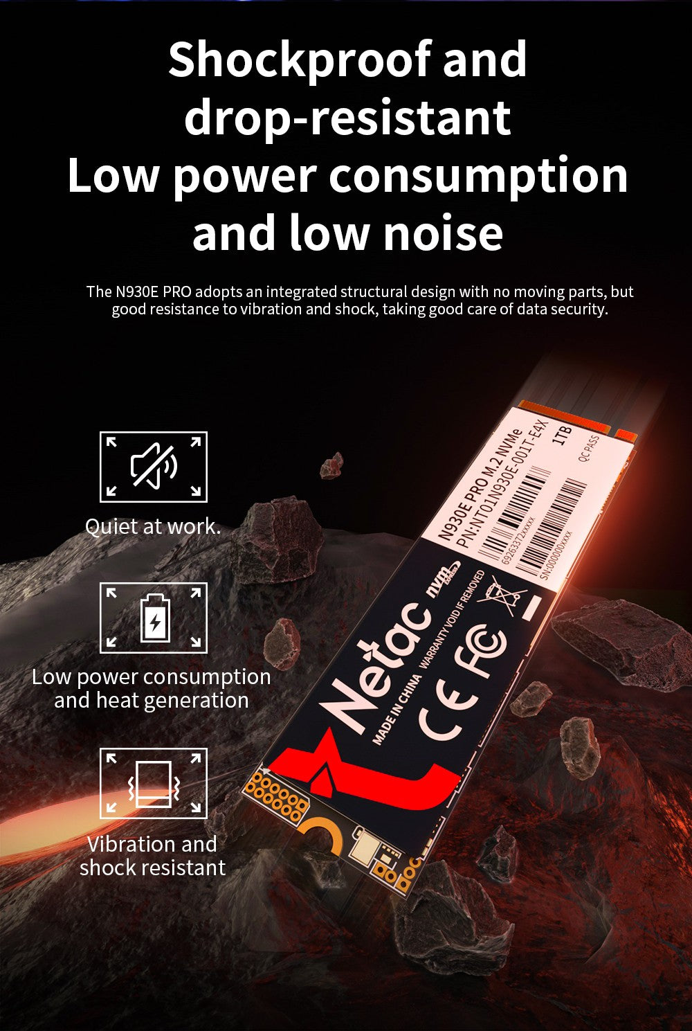 Netac SSD NVMe M2 1TB 128GB 256GB 512GB M.2 SSD NVMe PCIe Disco Rígido SSD Interno para Laptop Desktop