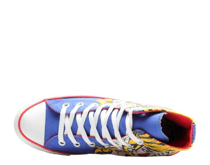 Converse | Chuck Taylor All Star Pop-Art Print Royal/Yellow Hi Sneakers 113848