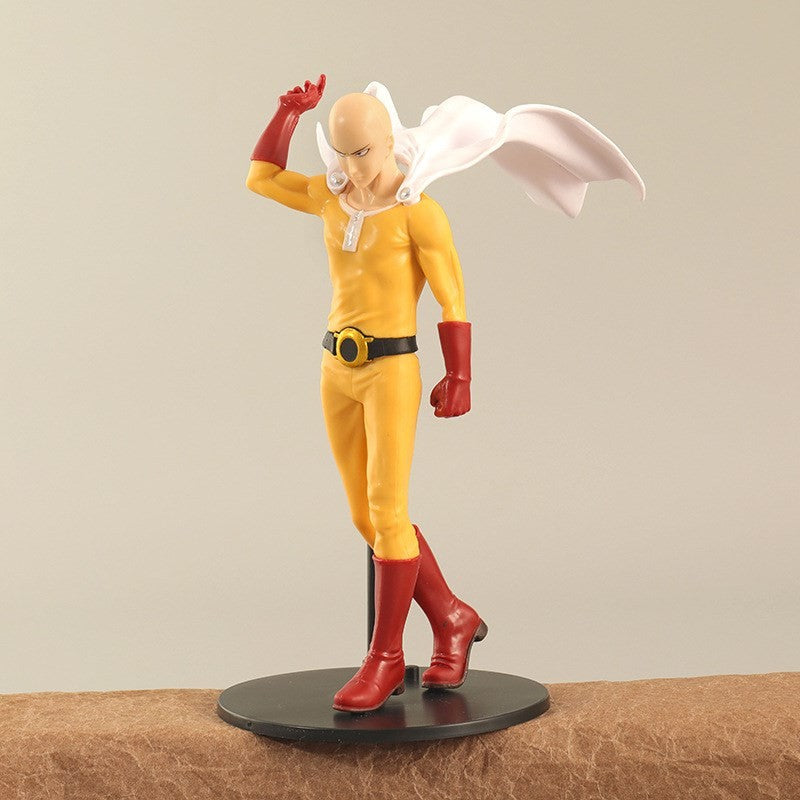 18CM Anime Figure ONE PUNCH-MAN Figure Bald Saitama Tatsumaki Standing Figure Model Toy Static Collection Desktop Ornaments PVC
