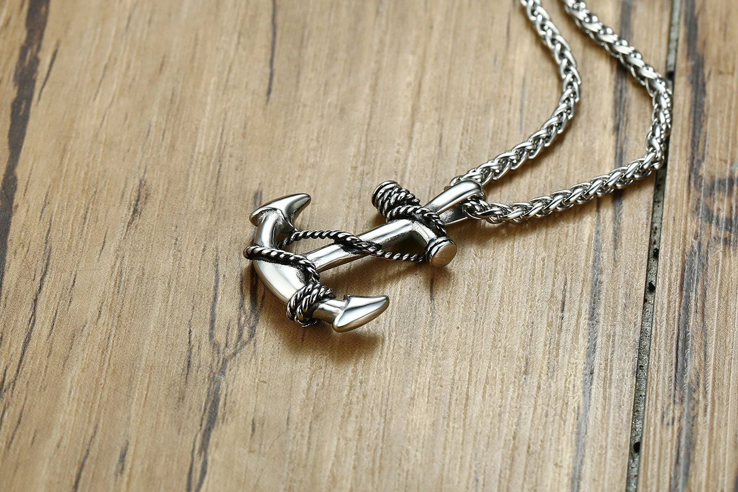 Colares Masculinos Âncora Criativa Mar Marinheiro Corrente Pingentes Punk Rock Hip Hop Único para Homem Menino Joias da Moda Presente Atacado