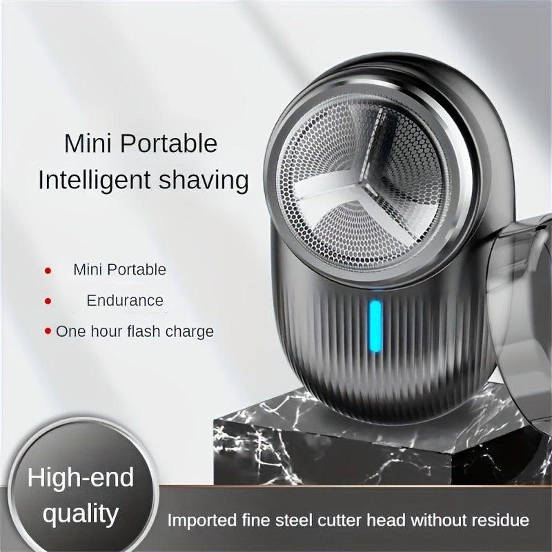 1pc-rotary mini razor portable USB charger car-mounted small 3W electric razor