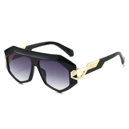 OptiLyra Brand Fashionable Large-Frame Toad Glasses High-Quality Trendy Street Sunglasses Retro Men Aviator Sunglasses