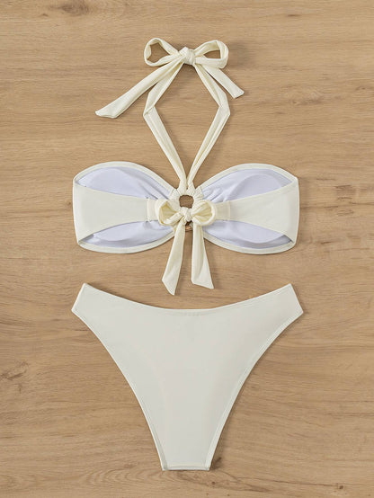 "2025 Sexy Bandeau Push-Up Bikini Set - Brazilian Thong Swimwear for Women";;VERDADEIRO;;"JY777-RE,L