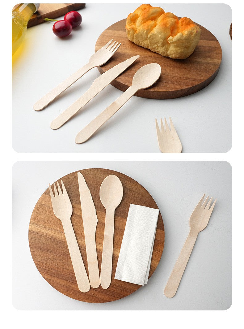Conjunto Descartável de Talheres de Polpa com 20 Peças Biodegradáveis Inclui Tigela Prato Faca Garfo Colher para Casa Festa Piquenique Recipientes de Comida