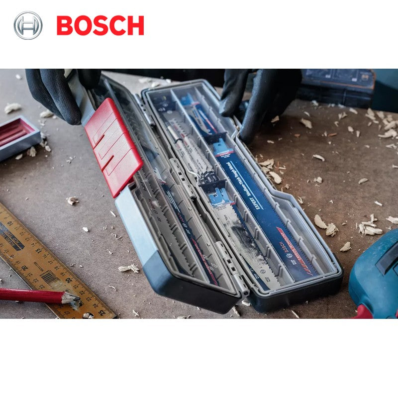 BOSCH 2608438156 Caixa Robusta PRO Grande para Acessórios Serra Sabre Caixa de Armazenamento de Lâminas Acessórios para Ferramentas Elétricas Bosch
