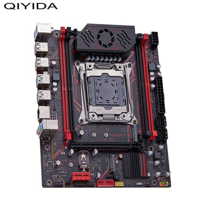Kit Placa Mãe QIYIDA X99 H9S Com Processador Xeon E5 2630 V4 LGA2011-3 Memória RAM DDR4 16GB ECC REG NVME M.2 Interface TPM 2.0 SATA3