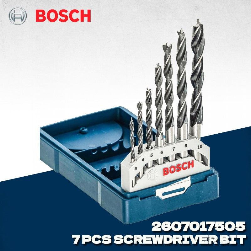 BOSCH 2607017505 Conjunto de 7 Brocas para Madeira Mini-X-Line 3-10mm Acessórios para Ferramentas Elétricas Bosch