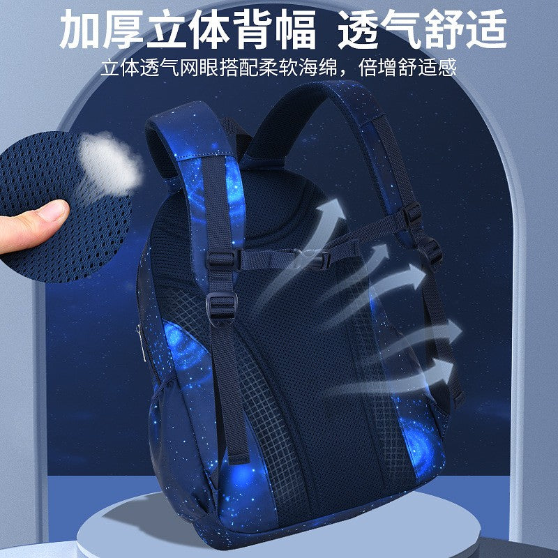 Mochila Infantil Fashion Estrelas Impermeável para Meninos Meninas Mochila Escolar Bolsa Livro