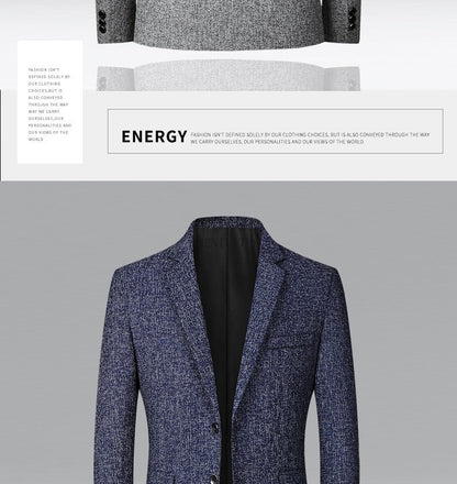 Men's Blazer Casual Suit Spring Thin Middle-aged Top Jacket Blazers for Men Men Suit