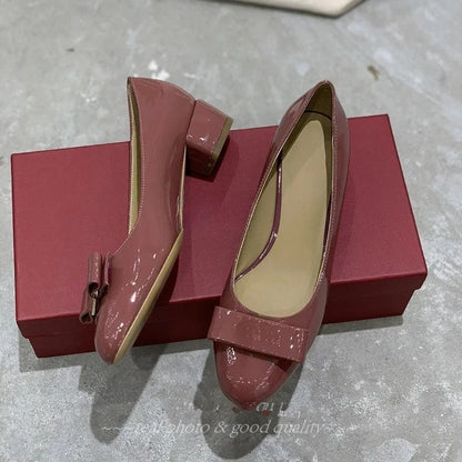 2025 FANGXITING New Arrival Spring Handmade Genuine Leather Round-Toe Woman Loafers Mary Janes Zapatos De MujerBallet Dance Shoe