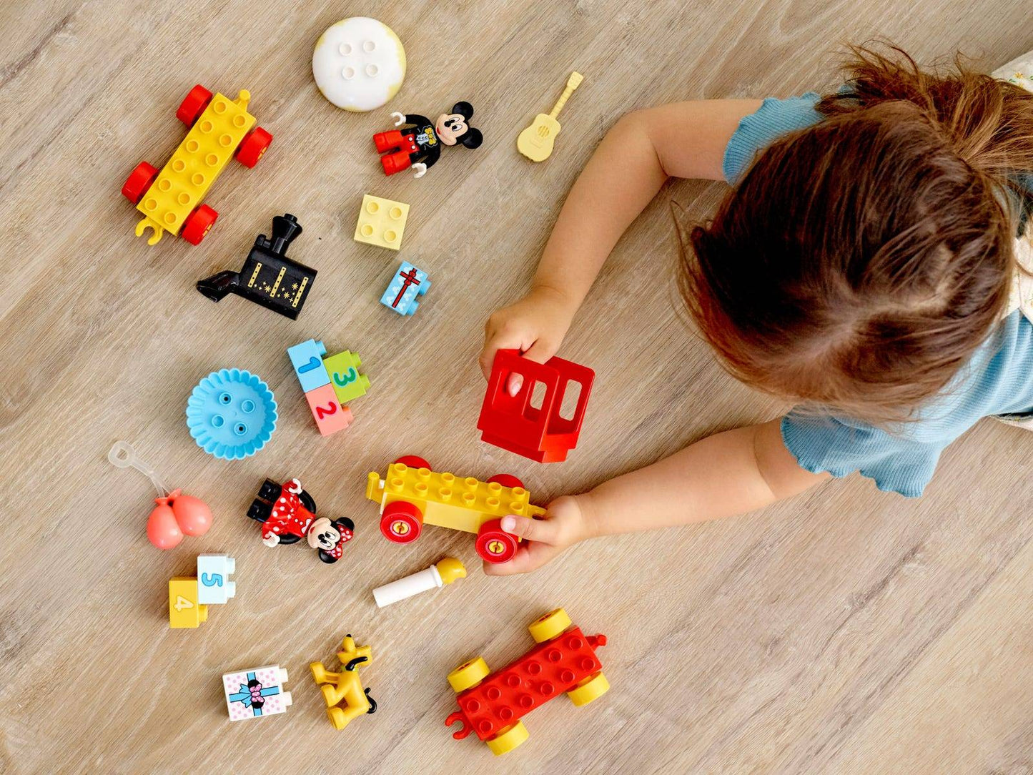 LEGO Tesouro 10941 Trem de Aniversário do Mickey e da Minnie Brinquedo de Construção de Quebra-Cabeças Infantis Presente