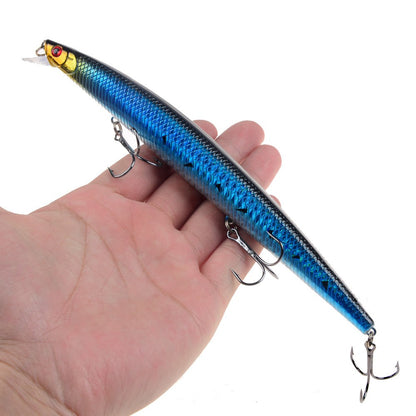 16 Cores 18cm 24g Isca Artificial Minnow Laser Crankbait Dura Plástico Grande Isca Falsa para Pesca Marítima