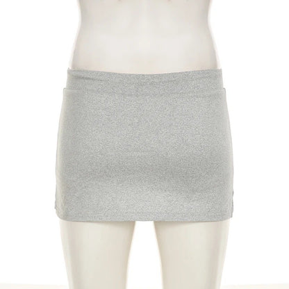 Solid Lace-up Mini Skirts Sexy American Retro Basic Vintage Casual Short Bottoms