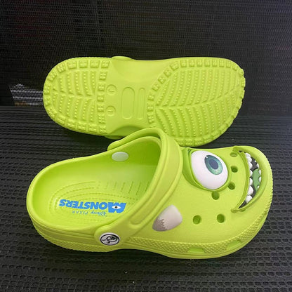 Disney Mcqueens Pixar Desenho Animado Chinelos Impermeáveis Sólidos Sandálias de Buraco Sandálias de Praia ao Ar Livre Sandálias Casuais Respiráveis Sapatos de EVA Adulto Presente