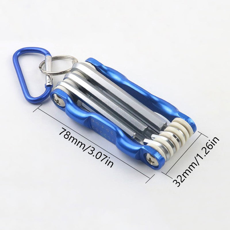 Sistema Métrico de Metal Torx Chave Hexagonal Chave de Fenda Chave Allen Ferramenta Manual de Alta Qualidade Dobrável Portátil Conjunto de Chaves Allen