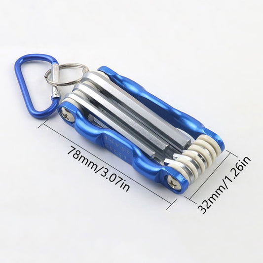 Metal Metric System Torx Hexagonal Spanner Screwdriver Hex Key High Quality Hand Tool Portable Folding Hex Wrench Allen Set