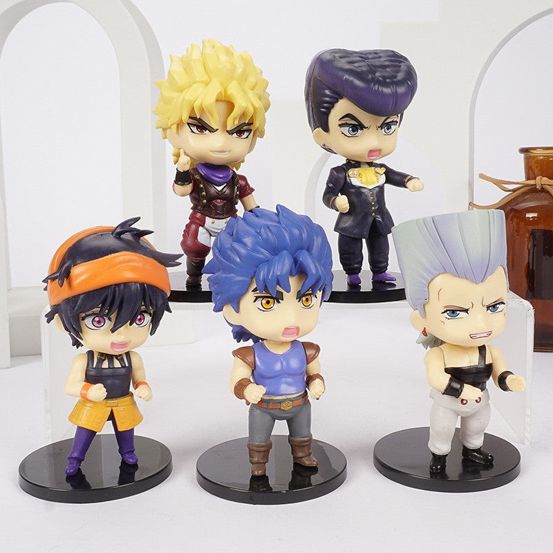 JoJo's Bizarre Adventure Jonathan Dio Higashikata Josuke Narancia Ghirga Pierre Q Versão Figuras Modelo Brinquedos Bonecas Presente
