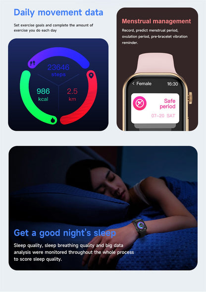 2025 New For HUAWEI FIT 3 2.01" HD Screen Smart Watch Women Men Watches Bluetooth Call Smartwatch Watch 9 Sports Fitness Tracker