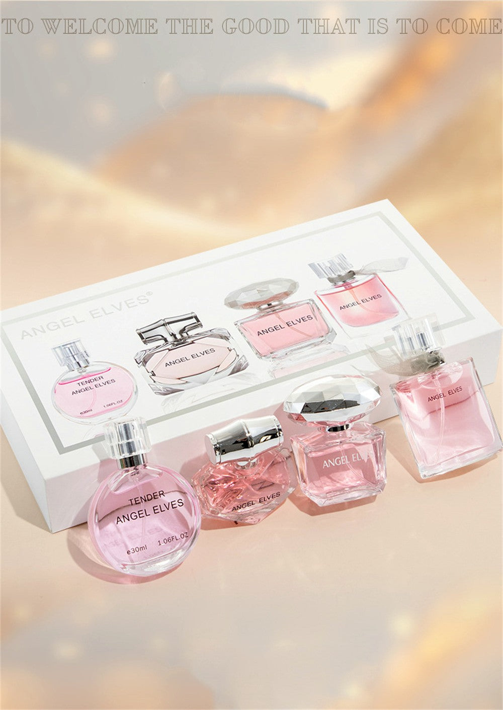 Gift Box 4Pcs Set Perfume Women 120ml Club De Nuit Perfumes De Mujer Lasting Fragrance Parfum Femme Floral Fruity Scent Spray