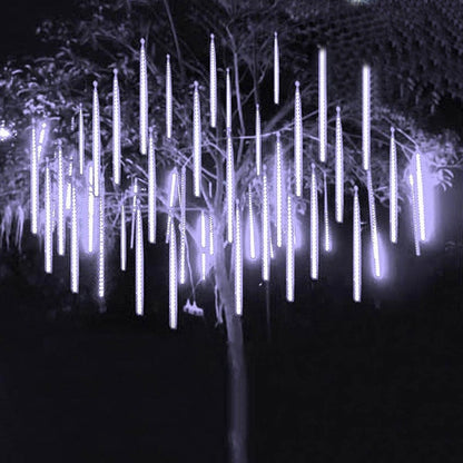 30/50CM LED Meteor Shower Rain Lights Waterproof Falling Raindrop Fairy String Light for Christmas Holiday Party Patio Decor