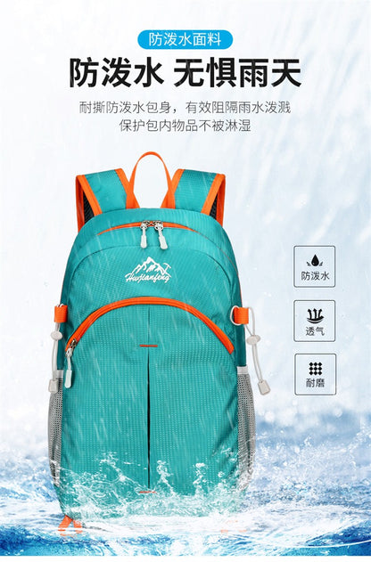 Mochila de Caminhada Unissex Ultraleve Dobrável Masculina e Feminina para Viagem ao Ar Livre Ciclismo Nylon