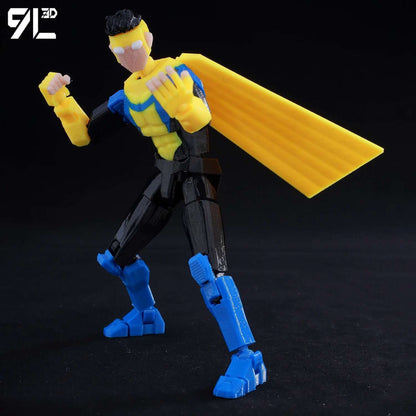 Boneco de Ação Multiarticulado 3D Impresso Dummy13 Homem-Aranha 9L3D Colecionável Marvel com Braços Articulados Boneco para Animação Stop Motion