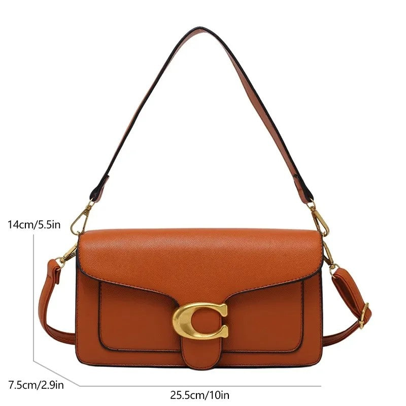 Hot selling retro fashion handbag with versatile temperament and trendy single shoulder crossbody bag for women