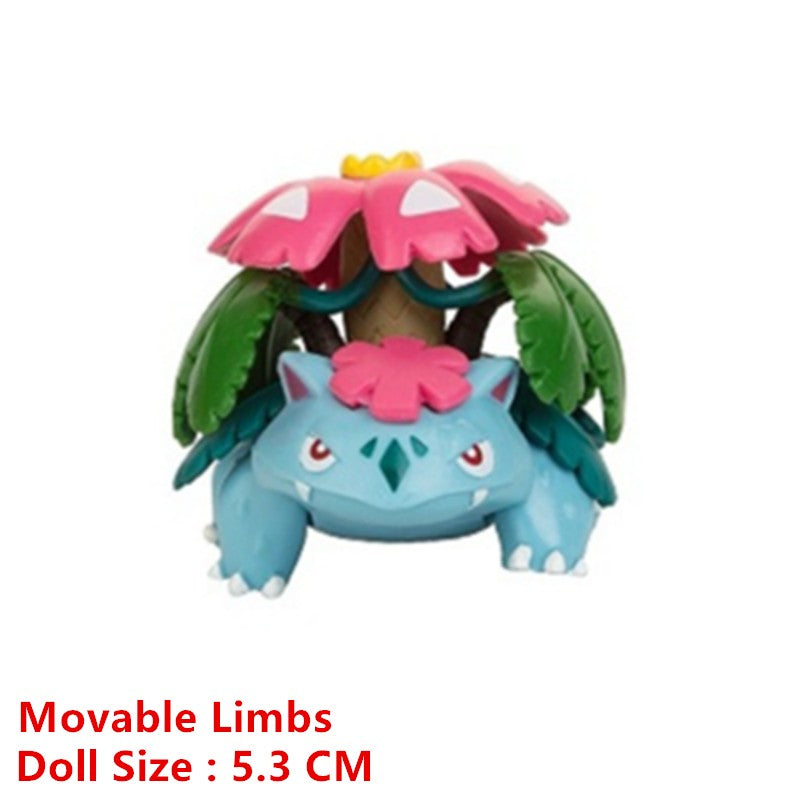 Pokémon 4-13cm Novos Desenhos Animados Filme Anime Figura Pikachu Mewtwo Charmander Blastoise Gurado Pet Ação Modelo Brinquedo Presentes