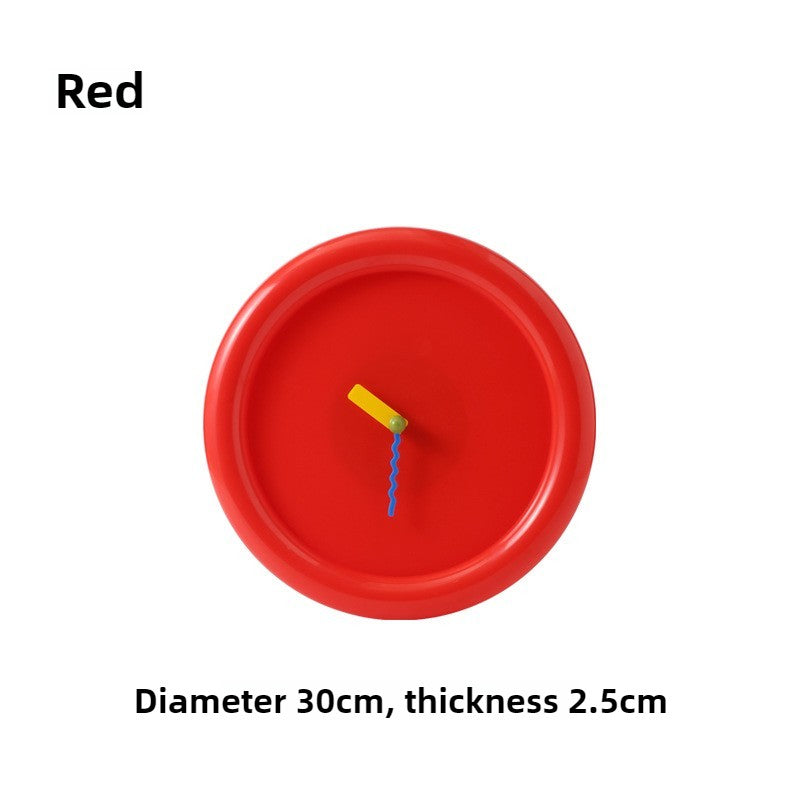 New Wall Mounted Clock Stand Creamy Style Clocks Home Decoration Desktop Silent Wall Decororation Home Decor Items Wall Clock