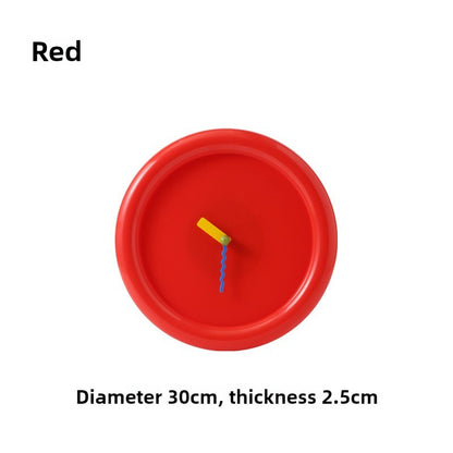 New Wall Mounted Clock Stand Creamy Style Clocks Home Decoration Desktop Silent Wall Decororation Home Decor Items Wall Clock