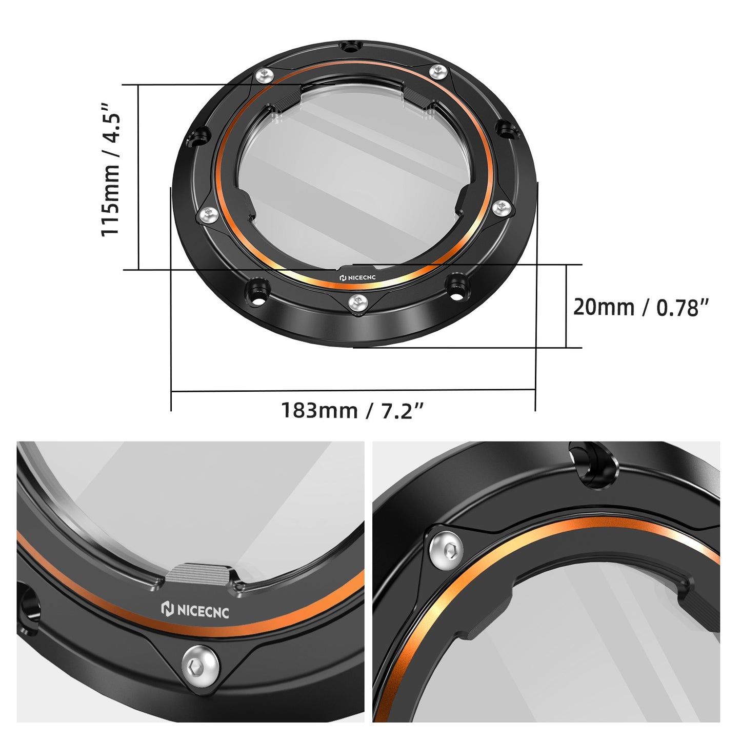 For Harley Dyna Street Bob FXDB 2006-2013 Derby Cover Clutch Cover Super Glide FXD Custom FXDC Low Rider FXDL Fat Bob FXDF