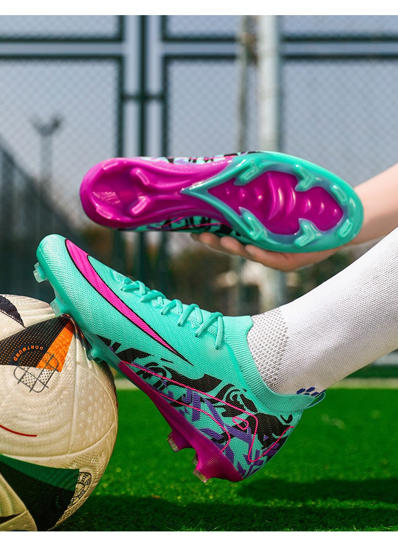 New Men Football Boots Training Long Spikes Soccer Shoes Sneakers Original  Drop Shipping Futsal Cleats Match Ultralight Indoor