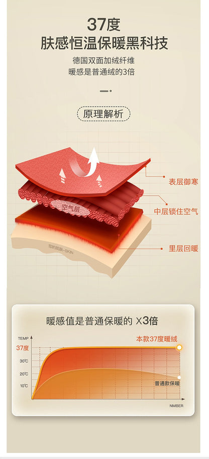 DUKEEN Dralon Mock-Neck Undershirts for Men Winter Long-Sleeve Warm Solid Color Thermal Underwear Top Heavyweight Men's Clothing