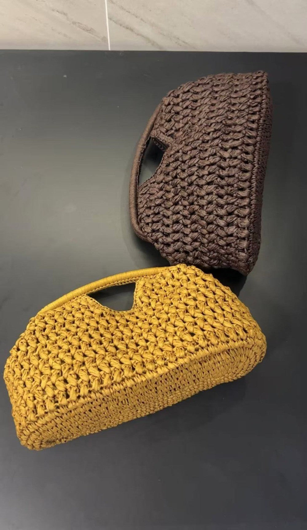 Elegant Luxury Woven Clutch Bag Large Capacity Simple Texture Women Handbag Straw Beach Bag Wallet Seaside Vacation